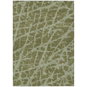 HomeRoots 5' Beige and Ivory Abstract Area Rug - Washable, Non-Skid, Stylish for Indoor and Outdoor Spaces 10' X 14' 559648