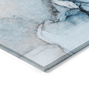 HomeRoots 5' Beige Abstract Area Rug - Washable, Non-Skid Design for Indoor and Outdoor Spaces, Durable & Stylish 8' X 10' 559682