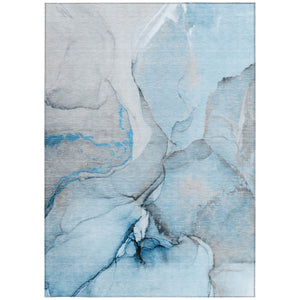 HomeRoots 5' Beige Abstract Area Rug - Washable, Non-Skid Design for Indoor and Outdoor Spaces, Durable & Stylish 9' X 12' 559683