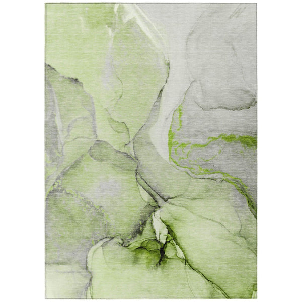 HomeRoots 5' Beige Abstract Area Rug - Washable, Non-Skid Design for Indoor and Outdoor Spaces, Durable & Stylish 9' X 12' 559692