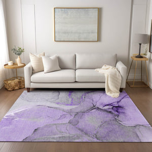 HomeRoots 5' Beige Abstract Area Rug - Washable, Non-Skid Design for Indoor and Outdoor Spaces, Durable & Stylish 5' X 8' 559707