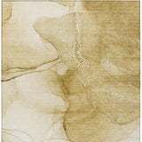 Homeroots 3' X 5' Beige Abstract Washable Non Skid Indoor Outdoor Area Rug Beige Polyester 559724