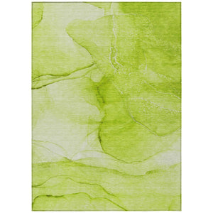 HomeRoots 5' Modern Beige Abstract Area Rug - Washable, Non-Skid, Stain-Resistant for Indoor & Outdoor Use 5' X 8' 559743