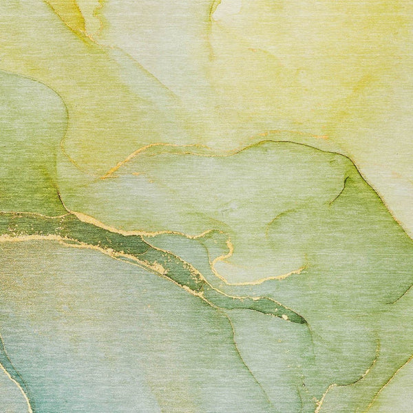 Homeroots 8' Runner Stylish Green Abstract Washable Non-skid Indoor/Outdoor Rug For Kids And Pets’ Spaces 3' X 5' Polyester 559805