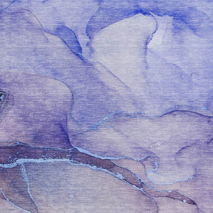 Homeroots 8' Runner Stylish Green Abstract Washable Non-skid Indoor/Outdoor Rug For Kids And Pets’ Spaces 3' X 5' Polyester 559814