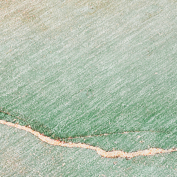 Homeroots 5' X 8' Green And Pink Abstract Washable Non Skid Indoor Outdoor Area Rug Teal Polyester 559842