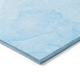 Homeroots 5' X 8' Blue Abstract Washable Non Skid Indoor Outdoor Area Rug Blue Polyester 559852