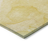 Homeroots 9' X 12' Gold Abstract Washable Non Skid Indoor Outdoor Area Rug Gold Polyester 559864