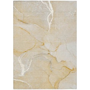 HomeRoots 5' Beige Abstract Area Rug - Washable Indoor Outdoor Design for Elegant, Durable, and Easy Care Living 10' X 14' 559883