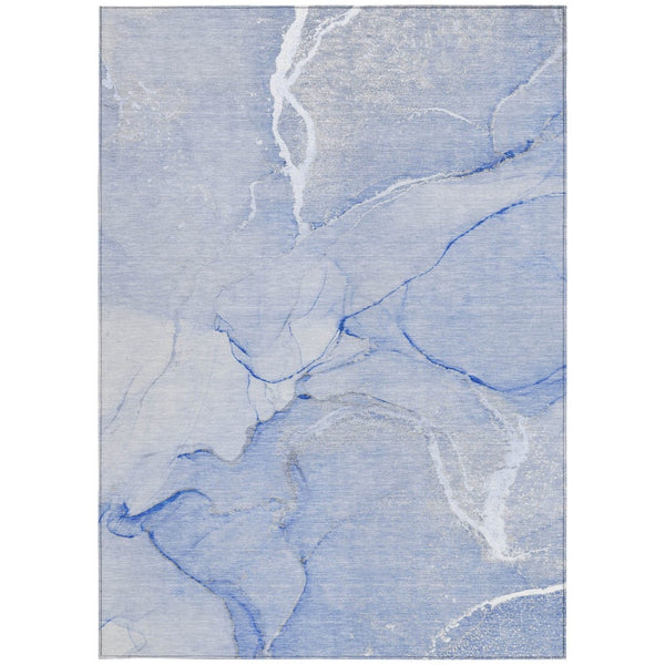 HomeRoots 5' Beige Abstract Area Rug - Washable Indoor Outdoor Design for Elegant, Durable, and Easy Care Living 5' X 8' 559888