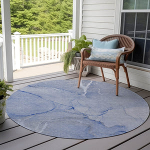 HomeRoots 5' Beige Abstract Area Rug - Washable Indoor Outdoor Design for Elegant, Durable, and Easy Care Living 8' Round 559889