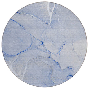 HomeRoots 5' Beige Abstract Area Rug - Washable Indoor Outdoor Design for Elegant, Durable, and Easy Care Living 8' Round 559889