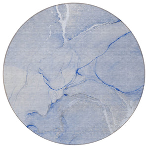 HomeRoots 5' Beige Abstract Area Rug - Washable Indoor Outdoor Design for Elegant, Durable, and Easy Care Living 8' Round 559889