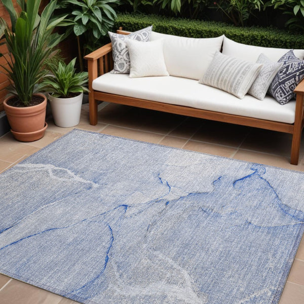 HomeRoots 5' Beige Abstract Area Rug - Washable Indoor Outdoor Design for Elegant, Durable, and Easy Care Living 9' X 12' 559891