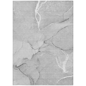 HomeRoots 5' Beige Abstract Area Rug - Washable Indoor Outdoor Design for Elegant, Durable, and Easy Care Living 8' X 10' 559899