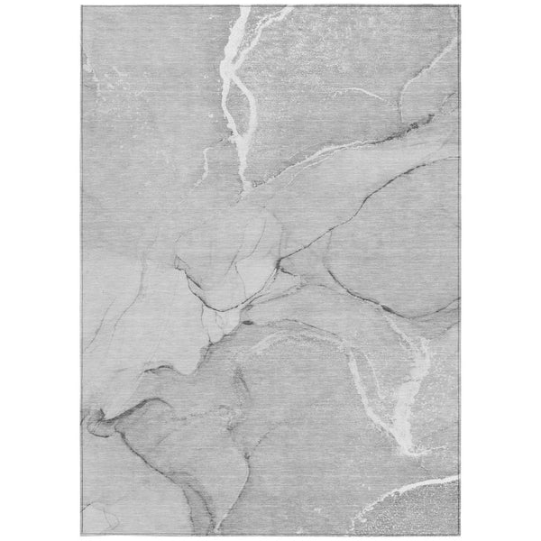 HomeRoots 5' Beige Abstract Area Rug - Washable Indoor Outdoor Design for Elegant, Durable, and Easy Care Living 9' X 12' 559900