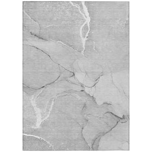 HomeRoots 5' Beige Abstract Area Rug - Washable Indoor Outdoor Design for Elegant, Durable, and Easy Care Living 9' X 12' 559900