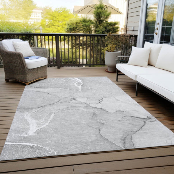 HomeRoots 5' Beige Abstract Area Rug - Washable Indoor Outdoor Design for Elegant, Durable, and Easy Care Living 10' X 14' 559901