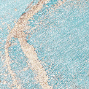 HomeRoots 5' Beige Abstract Area Rug - Washable Indoor Outdoor Design for Elegant, Durable, and Easy Care Living 8' X 8' 559907