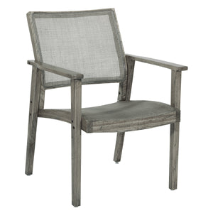 OSP Home Furnishings Lavine Cane Armchair Rustic Grey