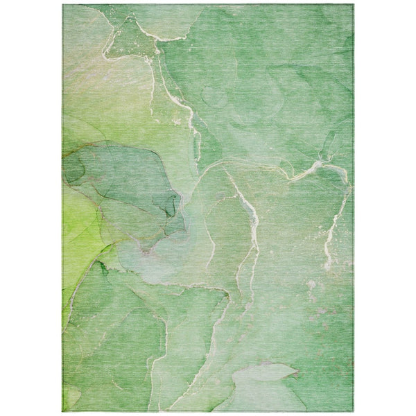 HomeRoots 5' Beige Abstract Area Rug - Washable, Non-Skid Design for Indoor & Outdoor Use, Easy Care & Stylish 5' X 8' 559924