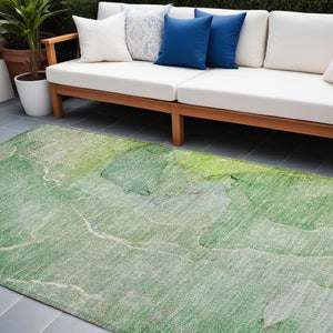 HomeRoots 5' Beige Abstract Area Rug - Washable, Non-Skid Design for Indoor & Outdoor Use, Easy Care & Stylish 10' X 14' 559928