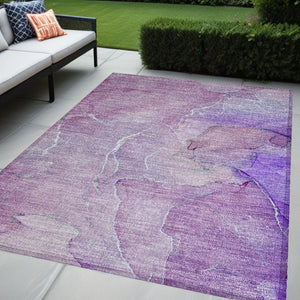 HomeRoots 5' Beige Abstract Area Rug - Washable, Non-Skid Design for Indoor & Outdoor Use, Easy Care & Stylish 5' X 8' 559933