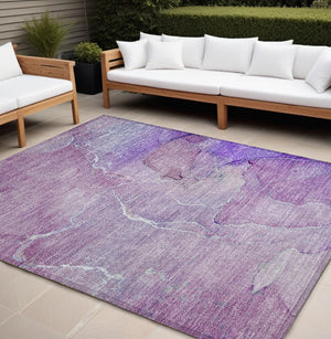 HomeRoots 5' Beige Abstract Area Rug - Washable, Non-Skid Design for Indoor & Outdoor Use, Easy Care & Stylish 8' X 10' 559935