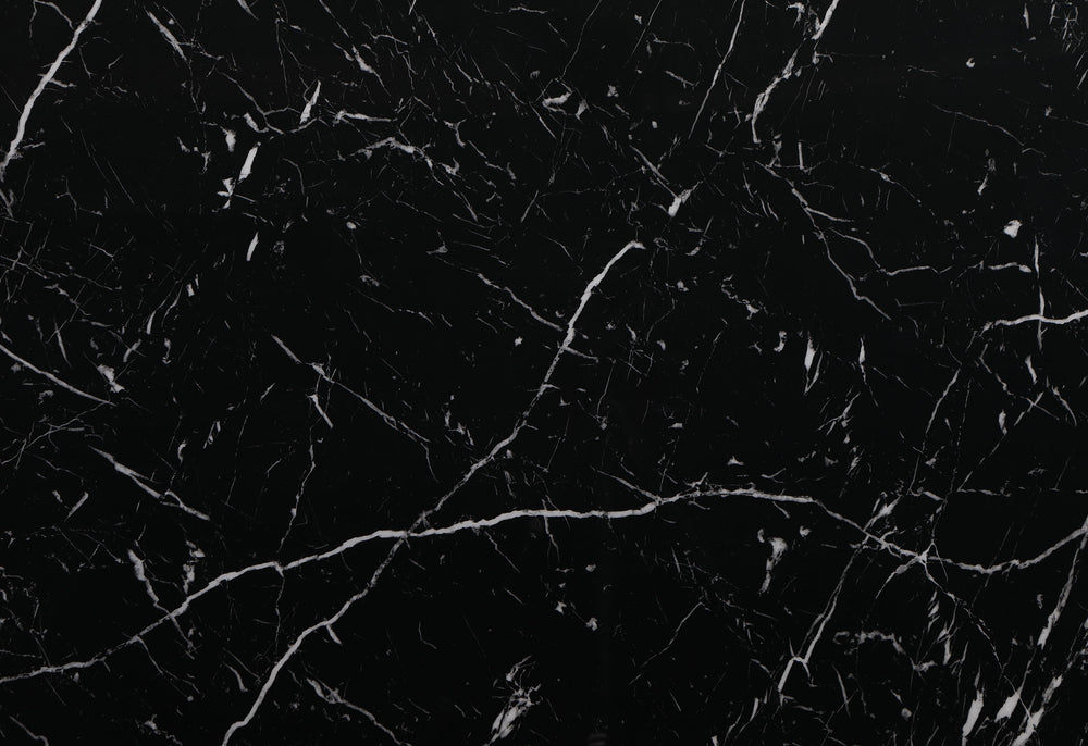 English Elm MIKHA Solid Wood Black Bar Table with Extra-Thick Top, Double Pedestal Base & Silver Connectors B201S00093