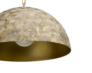 Sunpan Tara Pendant Light - Striking Modern Dome Design with Antique Gold Finish, Perfect for Stylish Decor