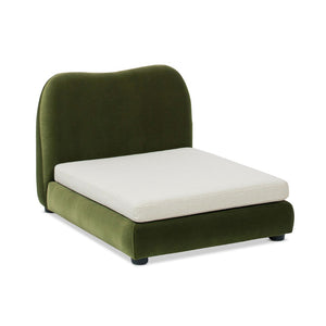 English Elm Roman Velvet Pet Sofa with Backrest for Small Dogs and Cats Modern Living Room B2719P448984