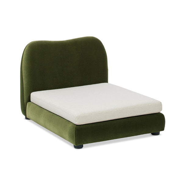 English Elm Roman Velvet Pet Sofa with Backrest for Small Dogs and Cats Modern Living Room B2719P448984