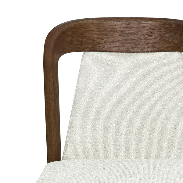 English Elm Christopher Knight Home® - Upholstered Backrest Armless Dining Chairs - Sleek Mid-Century Fabric Seats on Durable Oak Frame, 300lb Capacity Camel,Walnut N771P346002V