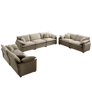English Elm Modern 3-Piece Sofa Set In Tan Corduroy - Stylish & Comfortable Seating For Any Living Space! W714S00714
