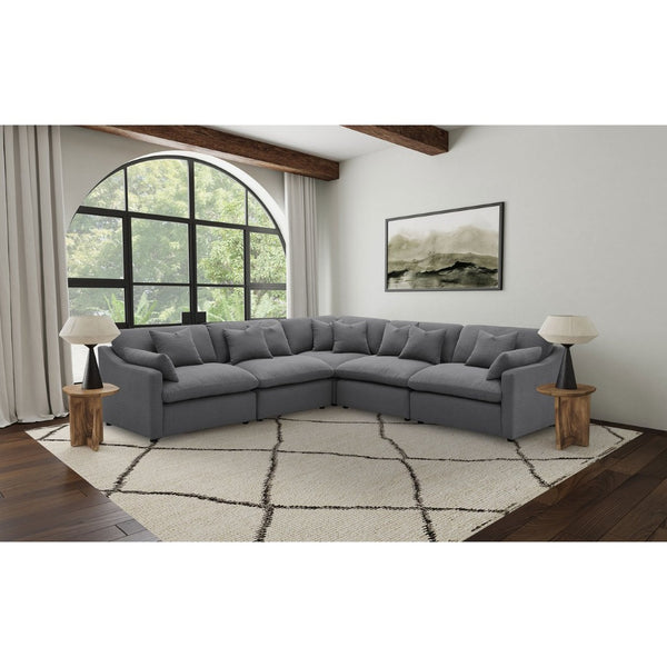 English Elm Greeley Armless Accent Chair with Performance Fabric and Foam Cushions for Modern Living B062P441446