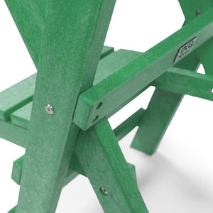 English Elm Harbor Point Recycled Hdpe Outdoor Folding Bar Stool Patio Deck All Season Seating Green B2745P409649
