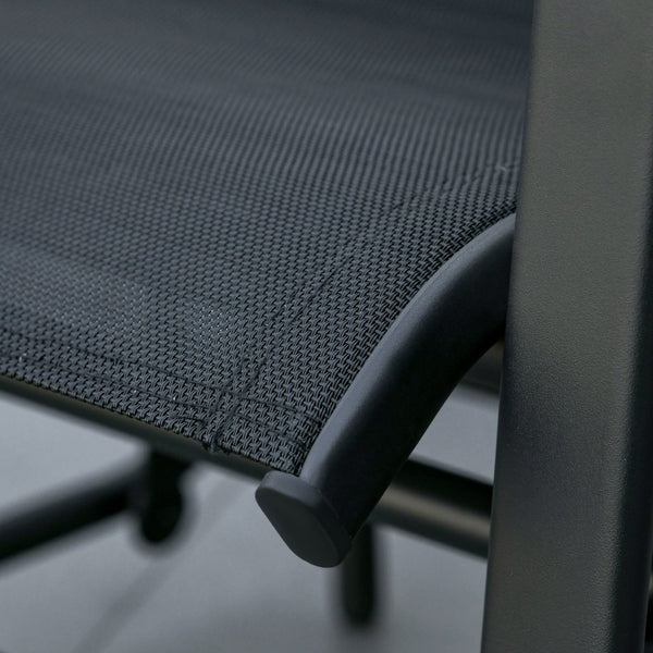 English Elm Outsunny Outdoor Glider Chairs Set With Center Table, Stylish 2-Seat Rocking Swing For Patios & Gardens W2225P174351-GIGA