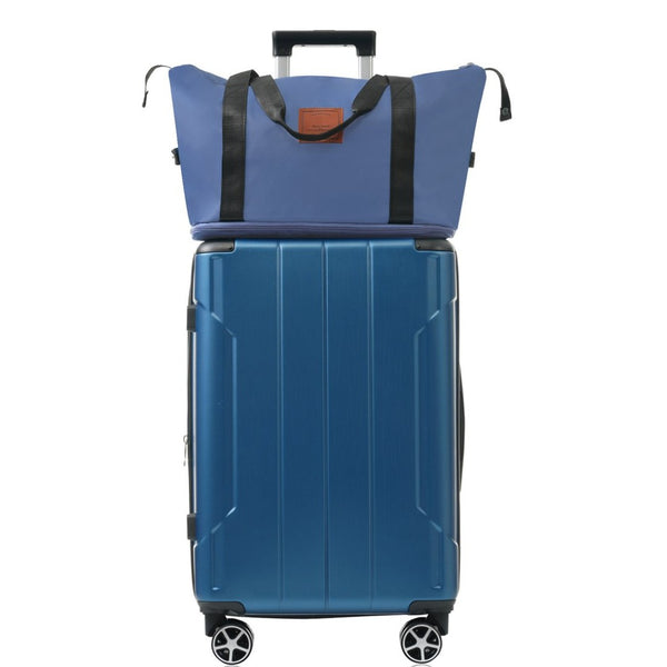 English Elm Hardshell Six Piece Luggage Set Expandable Abs Suitcases with Spinner Wheels Tsa Lock Blue N730P296628C