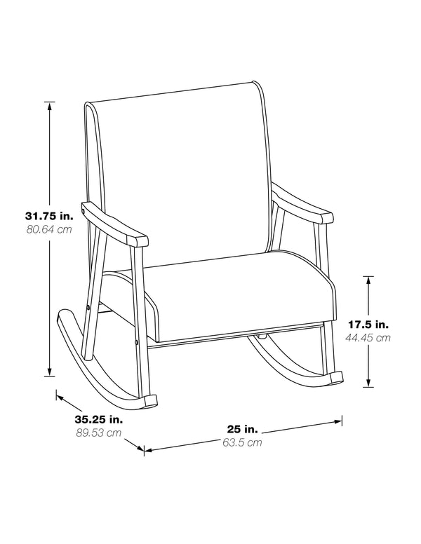 OSP Home Furnishings Gainsborough Rocker Linen