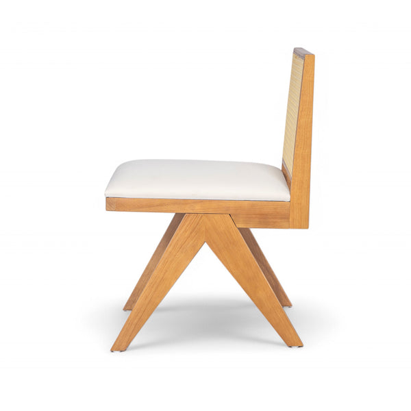English Elm Christopher Knight Home® - Chandigarh Dining Room Chairs - Set Of 2, Natural Cane & Beige Cushions For Farmhouse Charm & Comfort N768P241398N