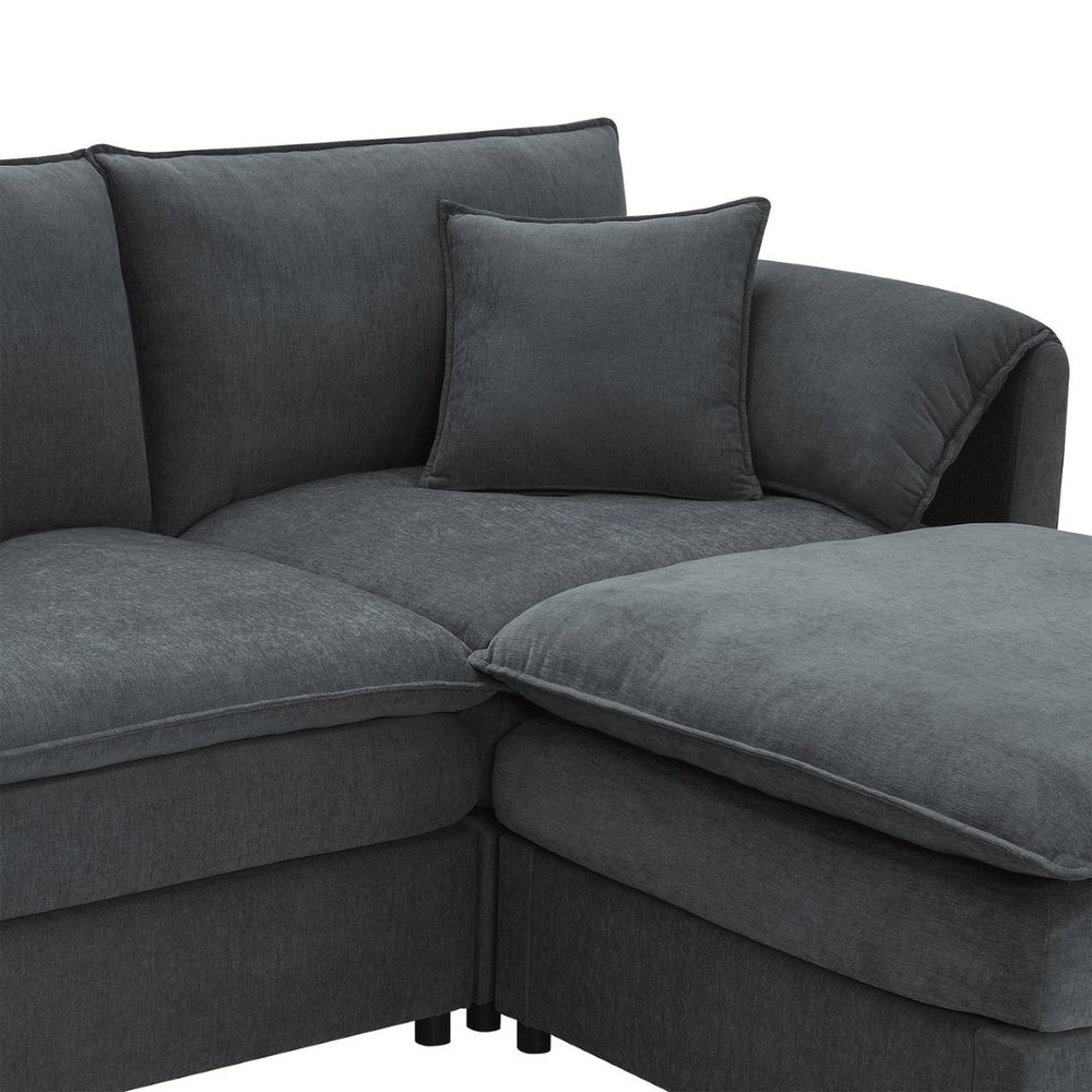 English Elm 9687 Stylish Well Crafted Home Furniture Piece for Modern Living Spaces Dark Gray N723P243197B