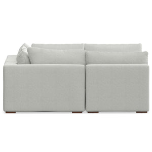 English Elm Jasmine Cloud Grey Pit Sectional Sofa U-Shaped 124" Modular Sofa Bed, Performance Fabric, 1800lb Capacity B136P199251