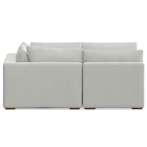 English Elm Jasmine Cloud Grey Pit Sectional Sofa U-Shaped 124" Modular Sofa Bed, Performance Fabric, 1800lb Capacity B136P199251