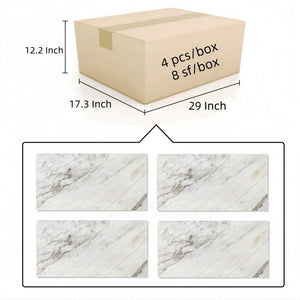 English Elm 12*24 Snow Mountain White Marble Tiles - Polished Natural Stone For Elegant Walls & Floors, 4 Pcs W1696P262331