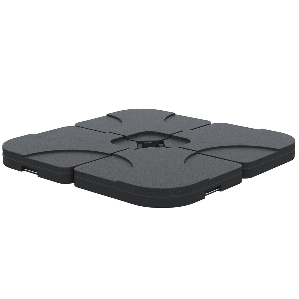 English Elm Outsunny 4-Piece Heavy-Duty Cantilever Umbrella Base Weight Plates For Stable Outdoor Support W2225P200915-GIGA