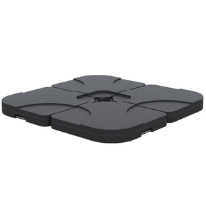 English Elm Outsunny 4-Piece Heavy-Duty Cantilever Umbrella Base Weight Plates For Stable Outdoor Support W2225P200915-GIGA