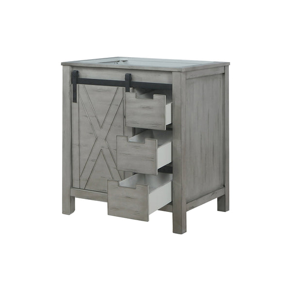 English Elm Ash Grey Bath Vanity - 30" W Modern Design With Soft-Close Drawers, Durable Storage Solutions! B2731P260986