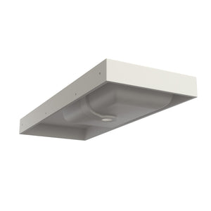 English Elm Inner White Solid Surface Basin with Matte Black Exterior for Modern Bathrooms T3785P491209