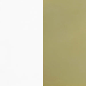 English Elm Whittingham Luxurious White and Gold Upholstered Dining Side Chairs Set of 4 — High-Back Comfort, Metal Legs B062P328699