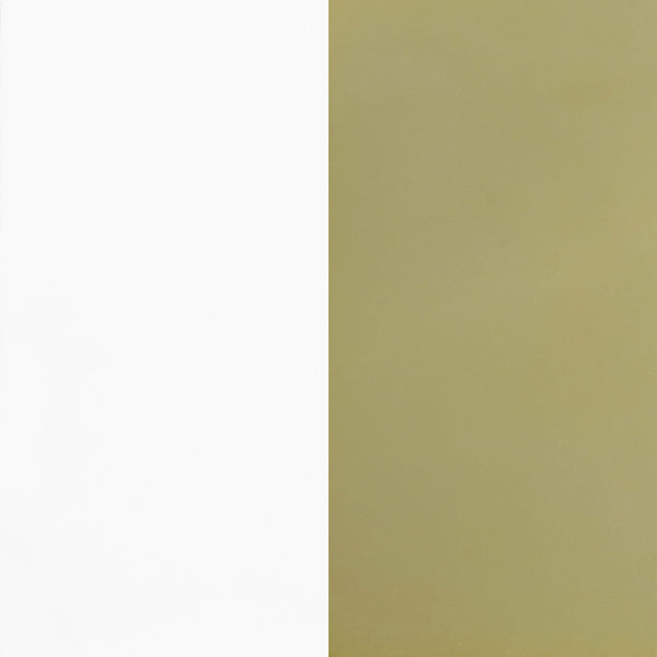 English Elm Whittingham Luxurious White and Gold Upholstered Dining Side Chairs Set of 4 — High-Back Comfort, Metal Legs B062P328699